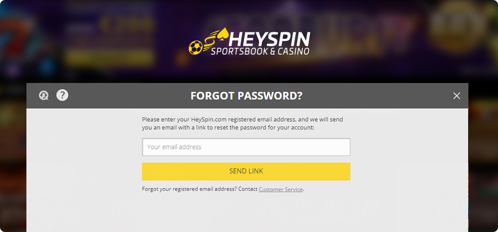 HeySpin Casino Login Issues